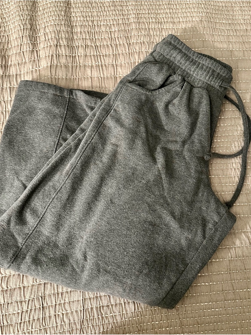 Zenana Outfitters Barrel Drawstring Sweatpants - Charcoal - Picture 2 of 3